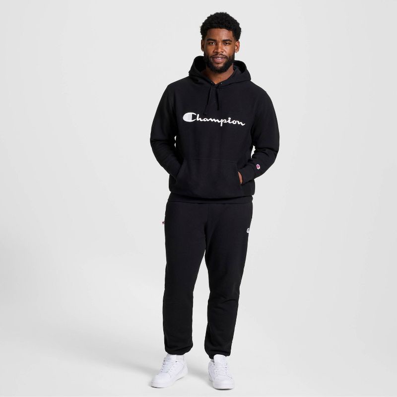 slide 5 of 20, Champion Adult Sizing Iconic Embroidered Hoodie - Black S, 1 ct