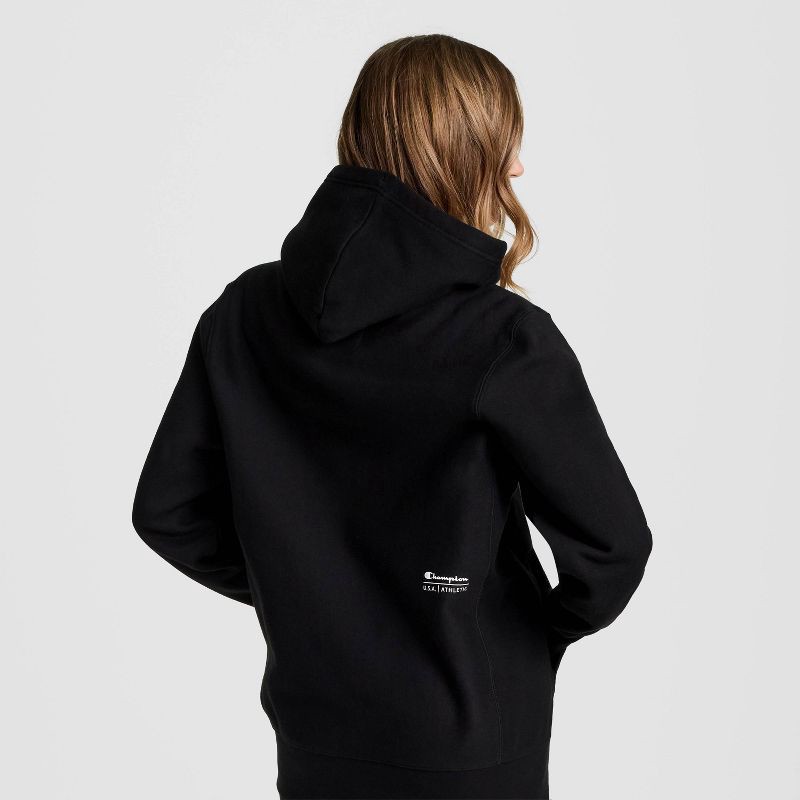slide 18 of 20, Champion Adult Sizing Iconic Embroidered Hoodie - Black M, 1 ct