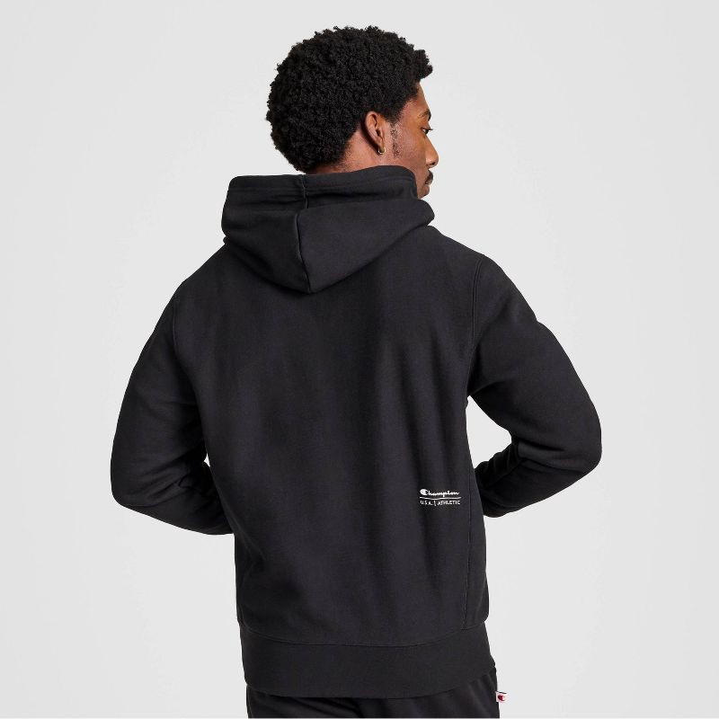slide 20 of 20, Champion Adult Sizing Iconic Embroidered Hoodie - Black L, 1 ct