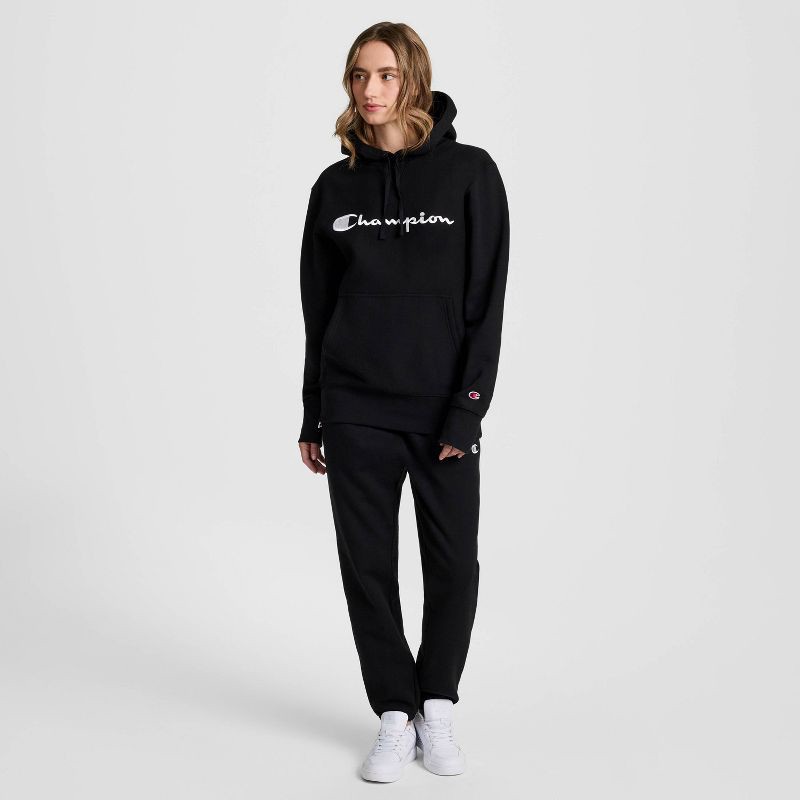 slide 1 of 12, Champion Adult Sizing Iconic Embroidered Hoodie - Black XXL, 1 ct