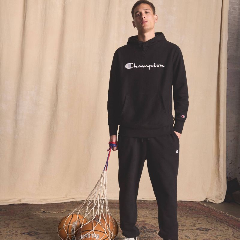 slide 11 of 20, Champion Adult Sizing Iconic Embroidered Hoodie - Black XXL, 1 ct