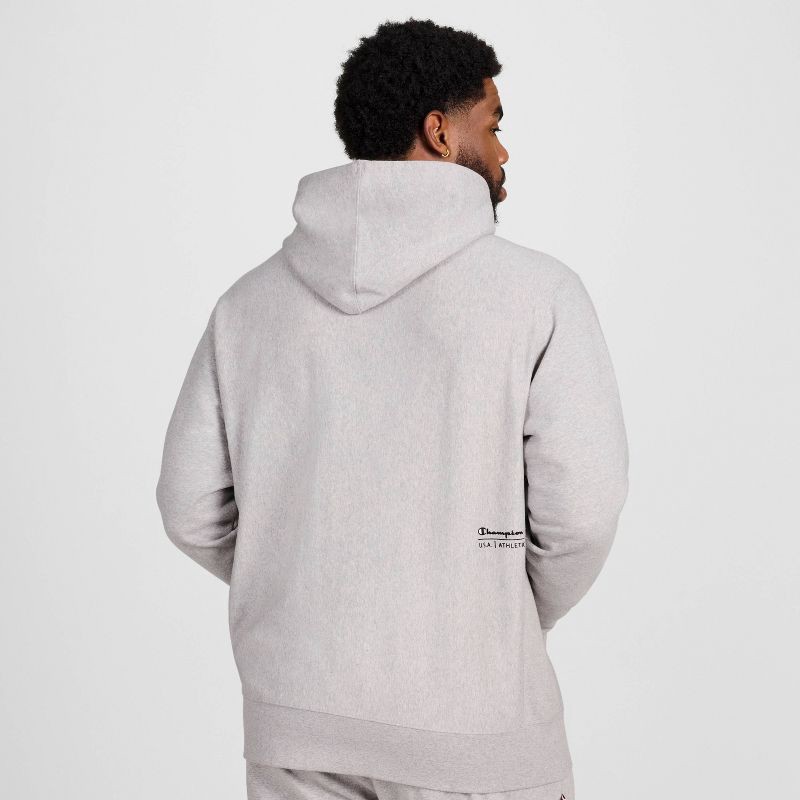 slide 10 of 19, Champion Adult Sizing Iconic Embroidered Hoodie - Light Gray Heather XS, 1 ct