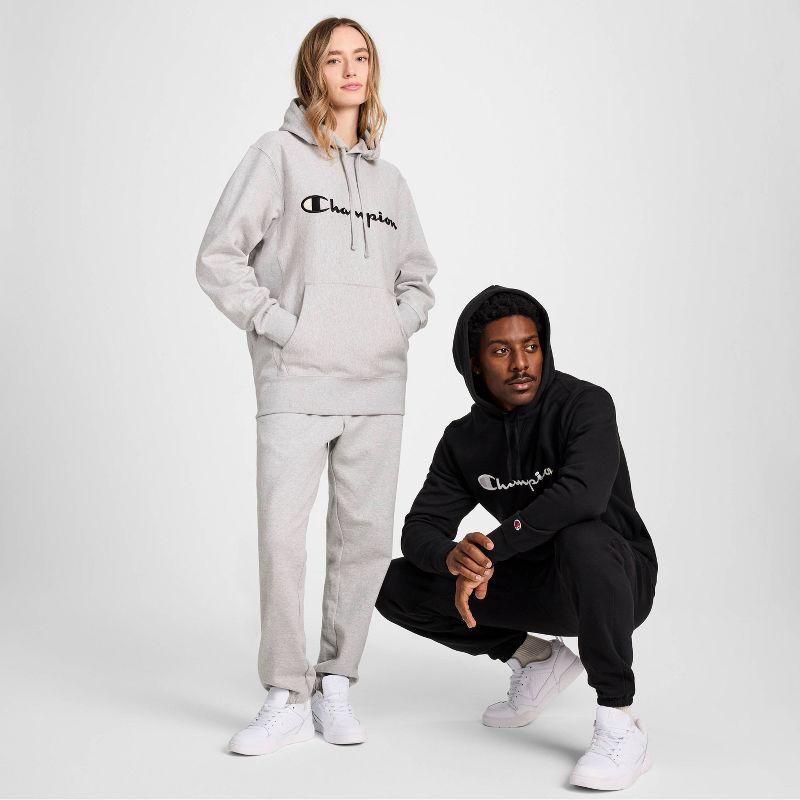 slide 13 of 19, Champion Adult Sizing Iconic Embroidered Hoodie - Light Gray Heather M, 1 ct