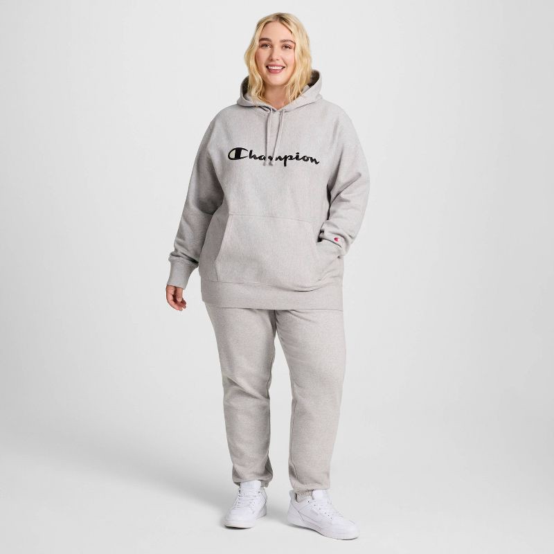slide 3 of 19, Champion Adult Sizing Iconic Embroidered Hoodie - Light Gray Heather XL, 1 ct