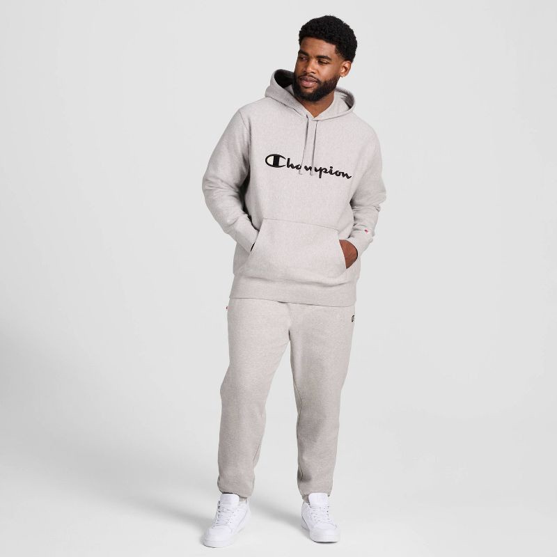 slide 8 of 19, Champion Adult Sizing Iconic Embroidered Hoodie - Light Gray Heather XL, 1 ct