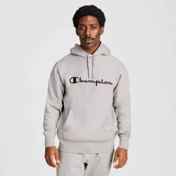 Champion Adult Sizing Iconic Embroidered Hoodie - Light Gray Heather XXL