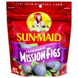 Sun-Maid California Dried Mission Figs 7oz Resealable Stand-Up Zipper Bag