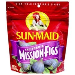 Sun-Maid California Dried Mission Figs 7oz Resealable Stand-Up Zipper Bag