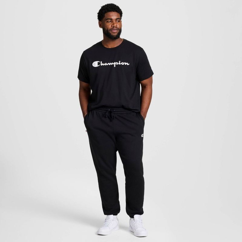 slide 6 of 13, Champion Adult Sizing Iconic Sweatpants - Black L, 1 ct