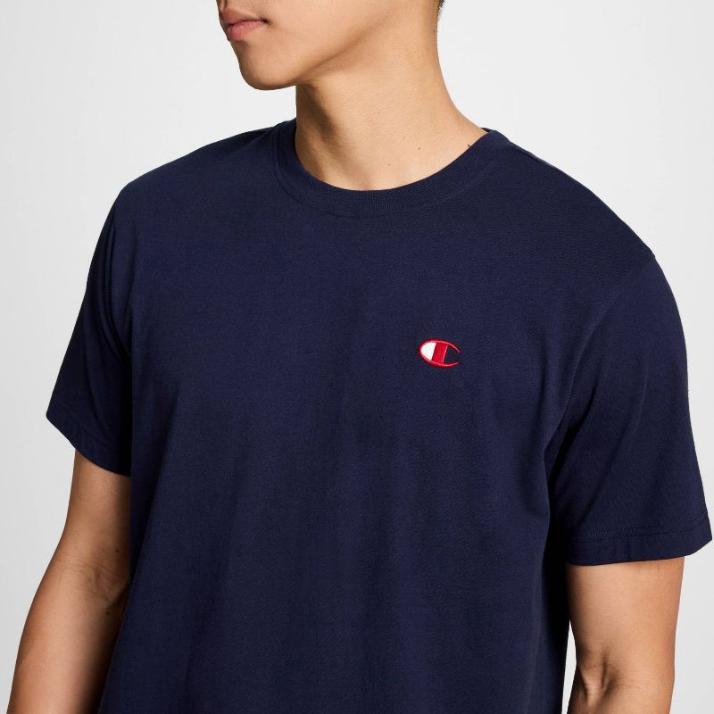 slide 4 of 7, Champion Men's Iconic T-Shirt - Navy L, 1 ct