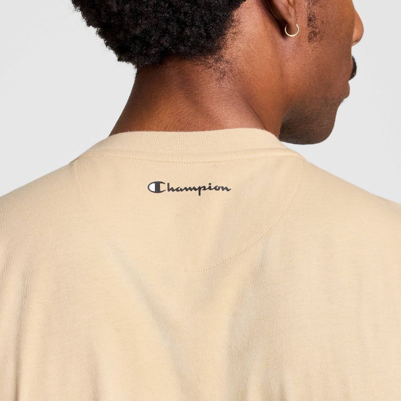 slide 2 of 4, Champion Men's Iconic T-Shirt - Irish Cream M, 1 ct