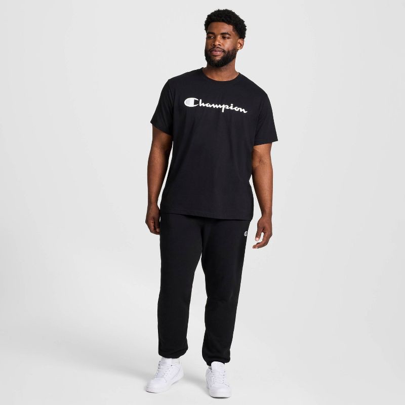 slide 4 of 6, Champion Men's Script T-Shirt - Black XS, 1 ct