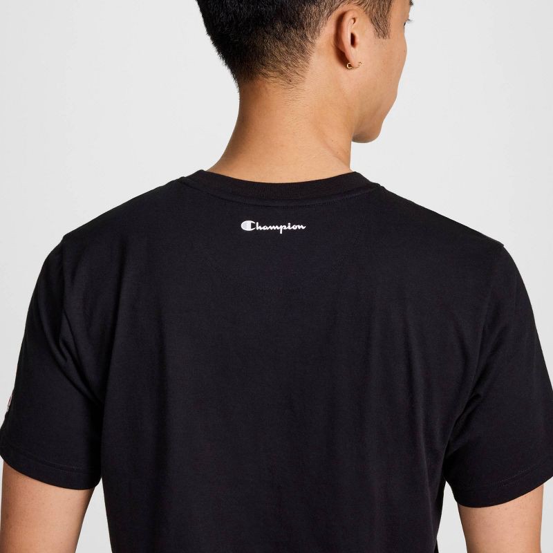 slide 5 of 6, Champion Men's Script T-Shirt - Black XS, 1 ct