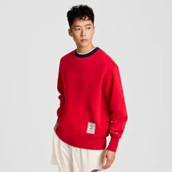 Champion Men's Double Ribbed Sweatshirt - Lava Falls L