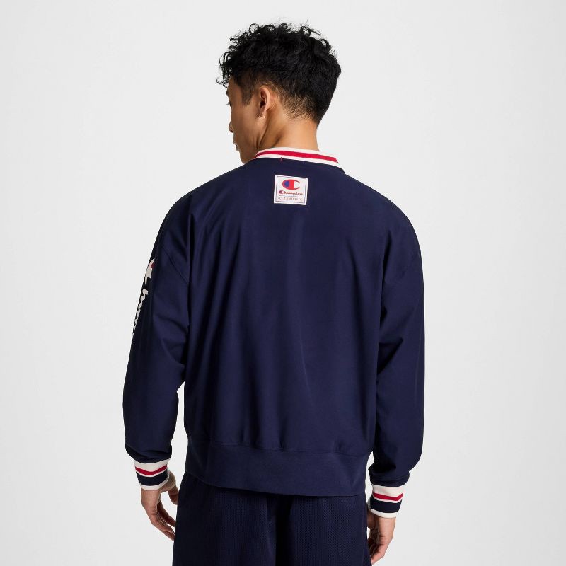 slide 5 of 6, Champion Men's V-Neck Pullover - Navy L, 1 ct