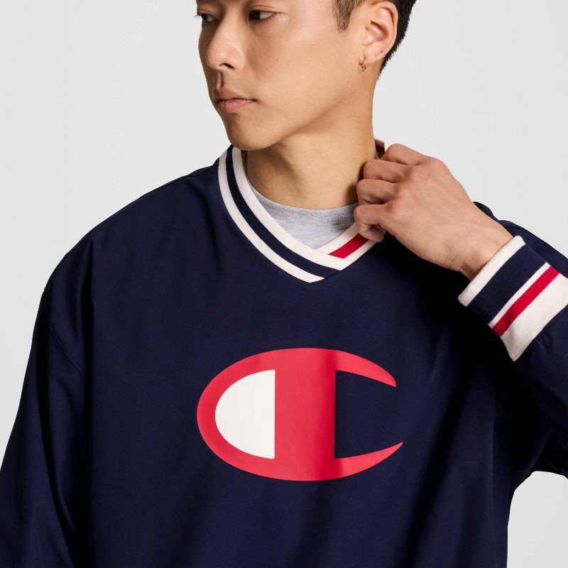 slide 3 of 6, Champion Men's V-Neck Pullover - Navy XXL, 1 ct