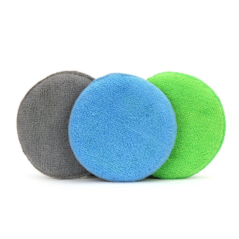 slide 2 of 6, Turtle Wax 3pk Microfiber Wax Applicator Pads, 3 ct