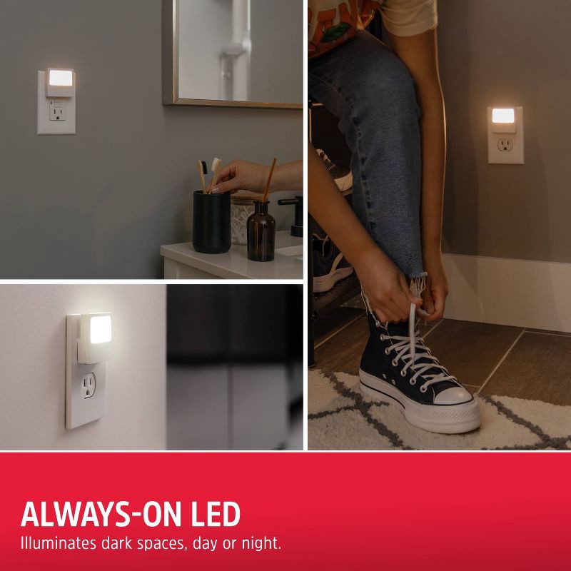 slide 3 of 8, Energizer 2pk LED Continuous On Nightlights, 2 ct