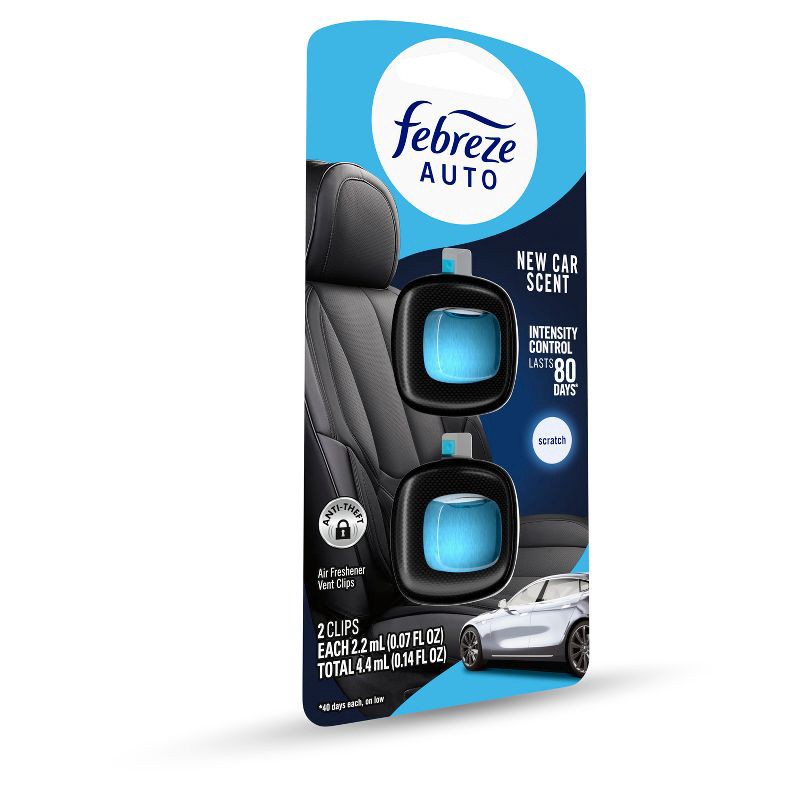 slide 13 of 14, 2ct Febreze Auto New Car, 2 ct