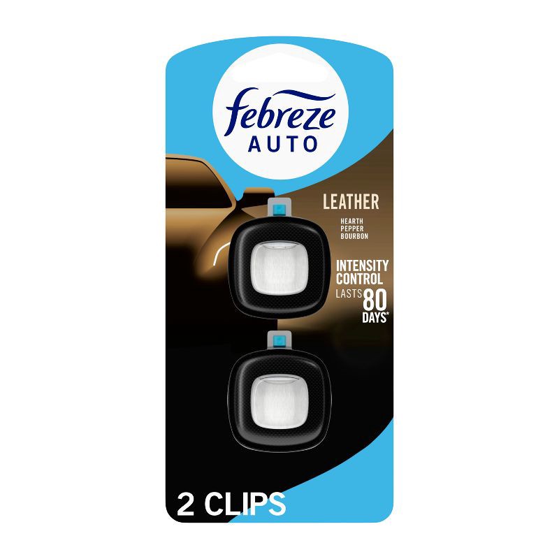 slide 1 of 14, 2ct Febreze Auto Leather, 2 ct
