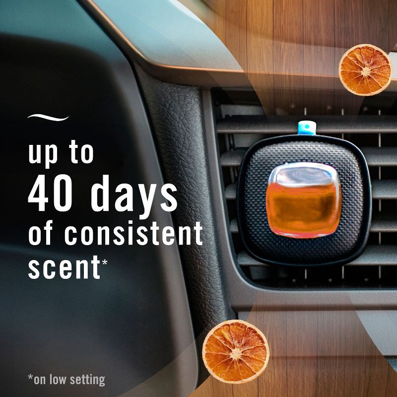 slide 7 of 12, 2ct Febreze Auto Bourbon and Orange, 2 ct