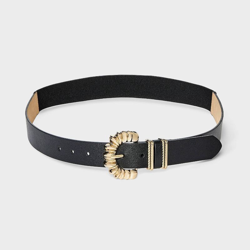 slide 2 of 3, Organic Buckle and Harness with Loop Belt - Ava & Viv™ Black 3X, 1 ct