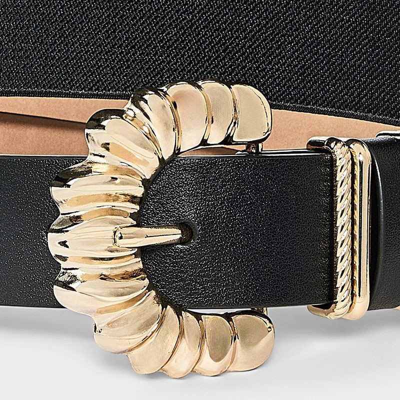 slide 3 of 3, Organic Buckle and Harness with Loop Belt - Ava & Viv™ Black 3X, 1 ct