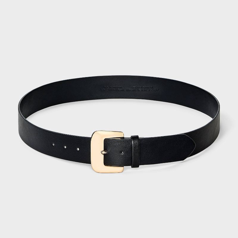 slide 2 of 3, Bold Harness Buckle Belt - Ava & Viv™ Black 1X, 1 ct