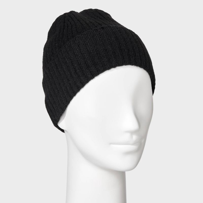 slide 2 of 4, Essential Cuffed Beanie - Universal Thread™ Black, 1 ct