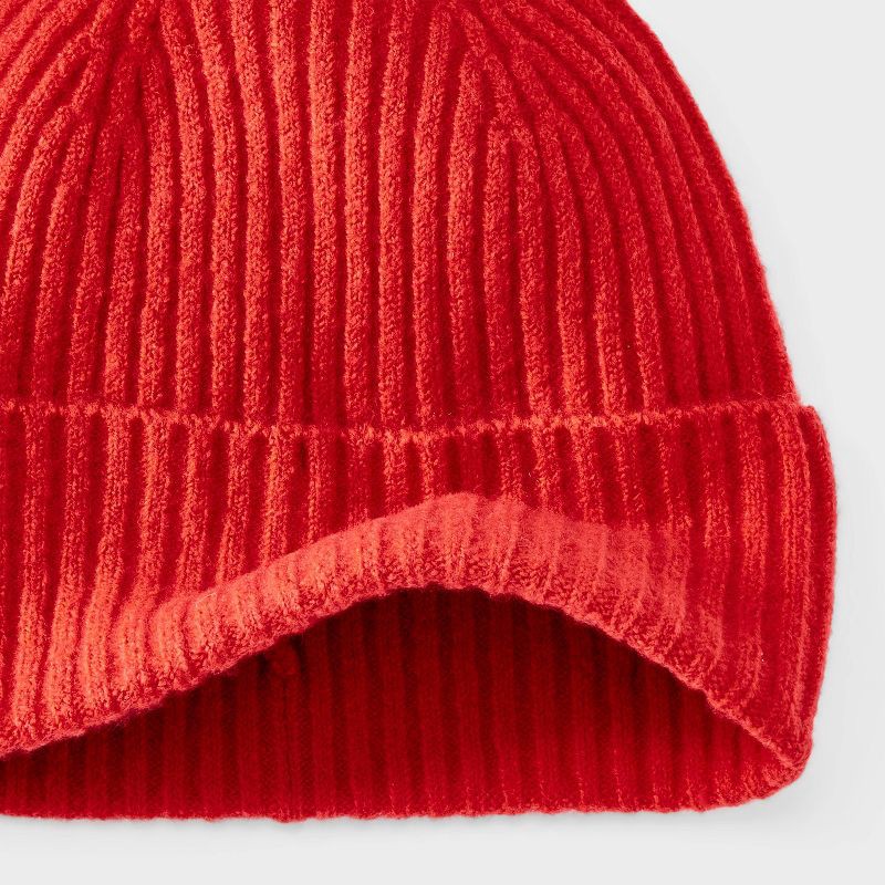 slide 4 of 4, Essential Cuffed Beanie - Universal Thread™ Red, 1 ct