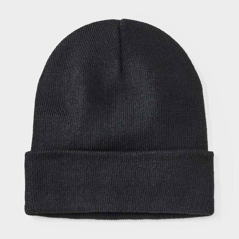 slide 1 of 4, Essential Beanie Hat - Wild Fable™ Black, 1 ct