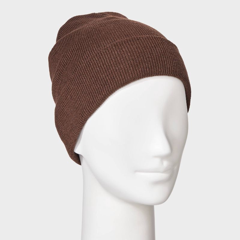 slide 2 of 4, Essential Beanie Hat - Wild Fable™ Brown, 1 ct