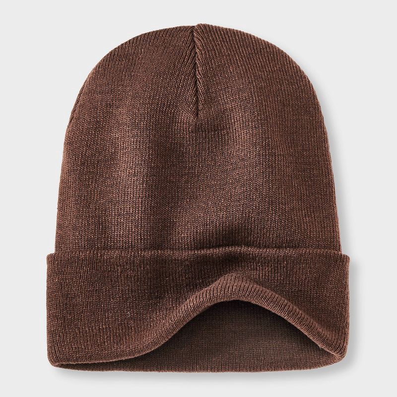 slide 3 of 4, Essential Beanie Hat - Wild Fable™ Brown, 1 ct