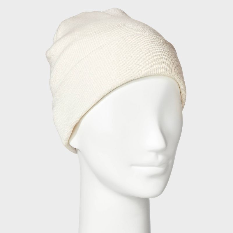 slide 2 of 4, Essential Beanie Hat - Wild Fable™ Cream, 1 ct