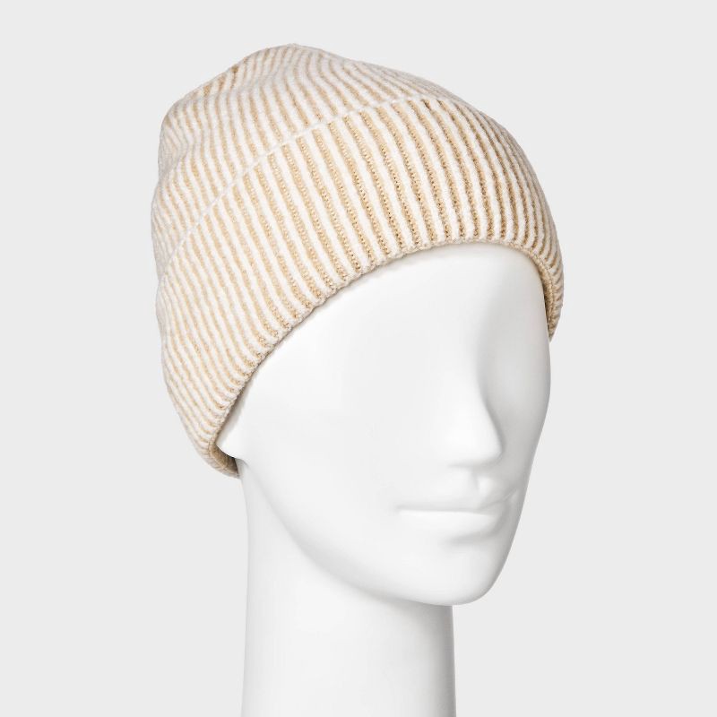 slide 2 of 4, Plaited Cuffed Beanie - Universal Thread™ Brown, 1 ct