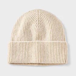 Plaited Cuffed Beanie - Universal Thread™ Brown