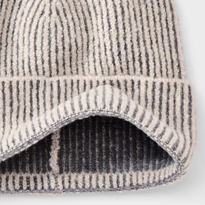 slide 4 of 4, Plaited Cuffed Beanie - Universal Thread™ Gray, 1 ct