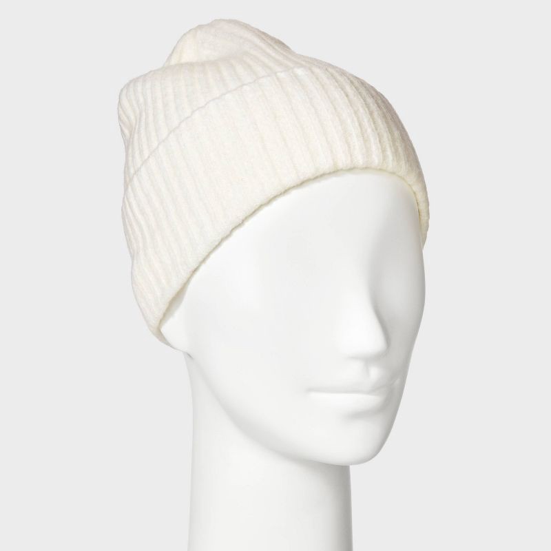 slide 2 of 4, Essential Cuffed Beanie - Universal Thread™ Cream, 1 ct
