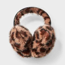Leopard Print Heart Shape Earmuff - Wild Fable™ Brown/Black One Size Fits Most