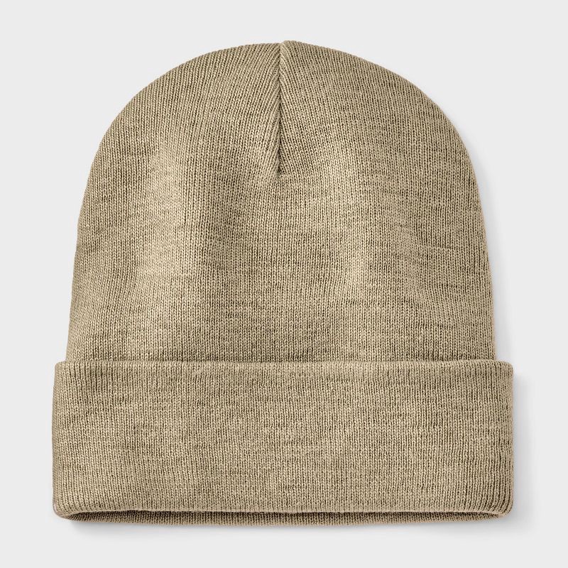 slide 1 of 4, Essential Beanie Hat - Wild Fable™ Oregano Tan, 1 ct