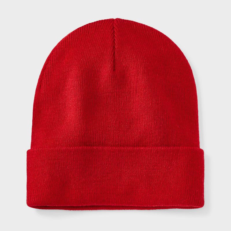 slide 1 of 4, Essential Beanie Hat - Wild Fable™ Red, 1 ct