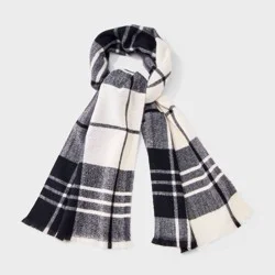 Light Weight Woven Scarf - Universal Thread™ Black/White