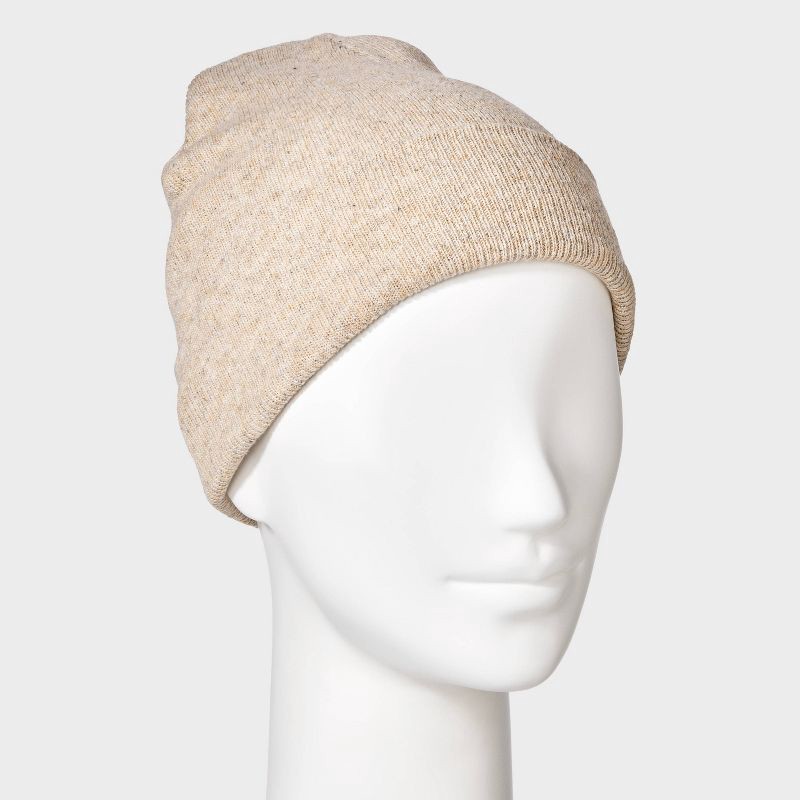 slide 2 of 4, Essential Beanie Hat - Wild Fable™ Light Beige, 1 ct