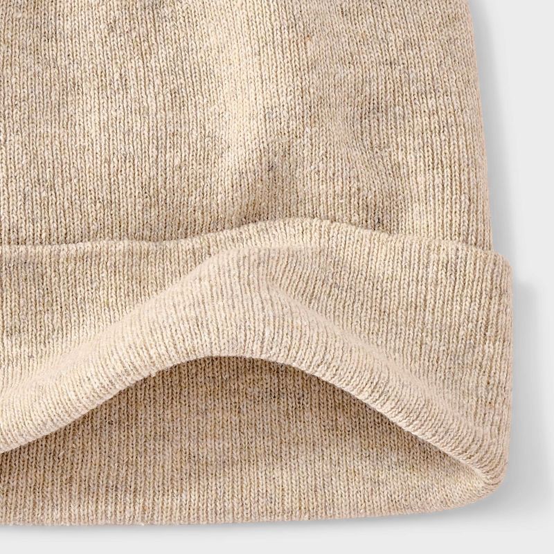 slide 4 of 4, Essential Beanie Hat - Wild Fable™ Light Beige, 1 ct