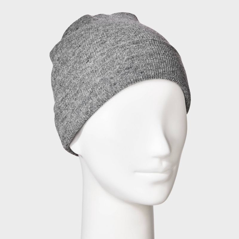 slide 2 of 4, Essential Beanie Hat - Wild Fable™ Heathered Gray, 1 ct