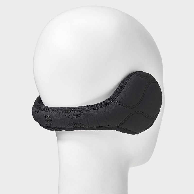 slide 2 of 5, Quilted Behind the Head Earmuff- All In Motion™ Black One Size Fits Most, 1 ct