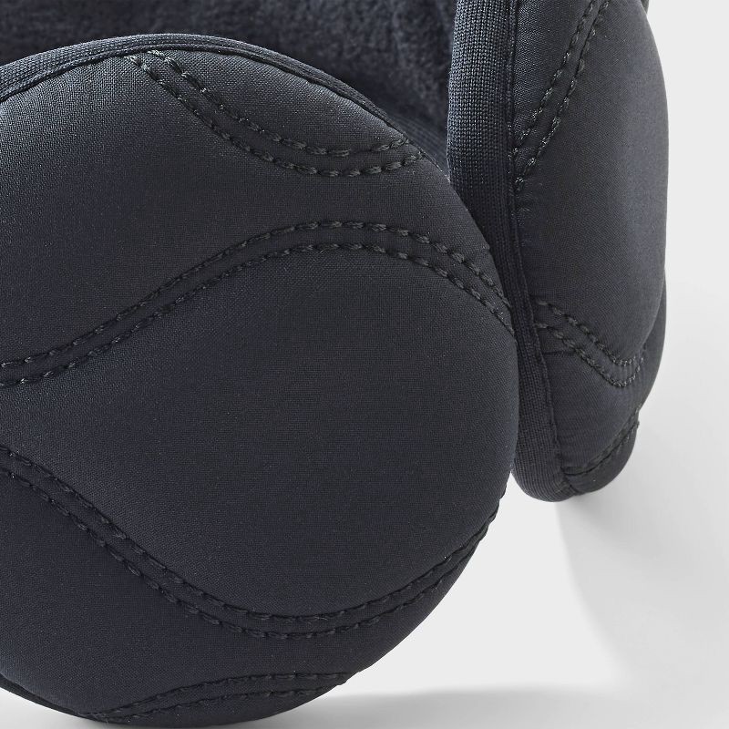 slide 5 of 5, Quilted Behind the Head Earmuff- All In Motion™ Black One Size Fits Most, 1 ct
