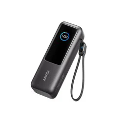 Anker Power Bank 25K 165W Built-In and Retractable Cable: Charges 4 Devices Simultaneously