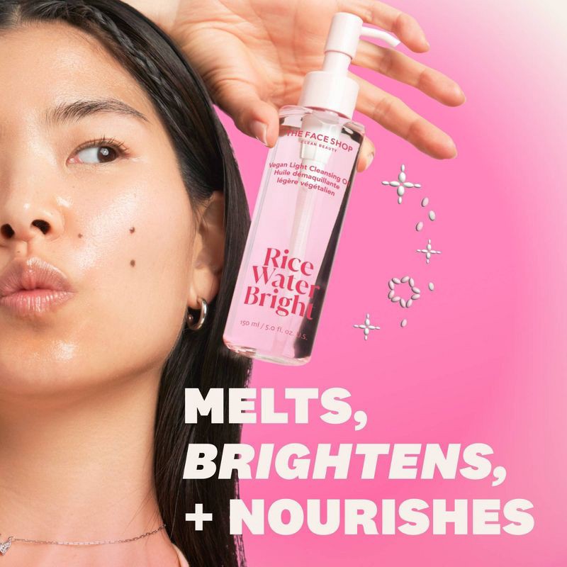 slide 3 of 10, The Face Shop Rice Water Bright Vegan Light Oil Cleanser - 5 fl oz, 5 fl oz