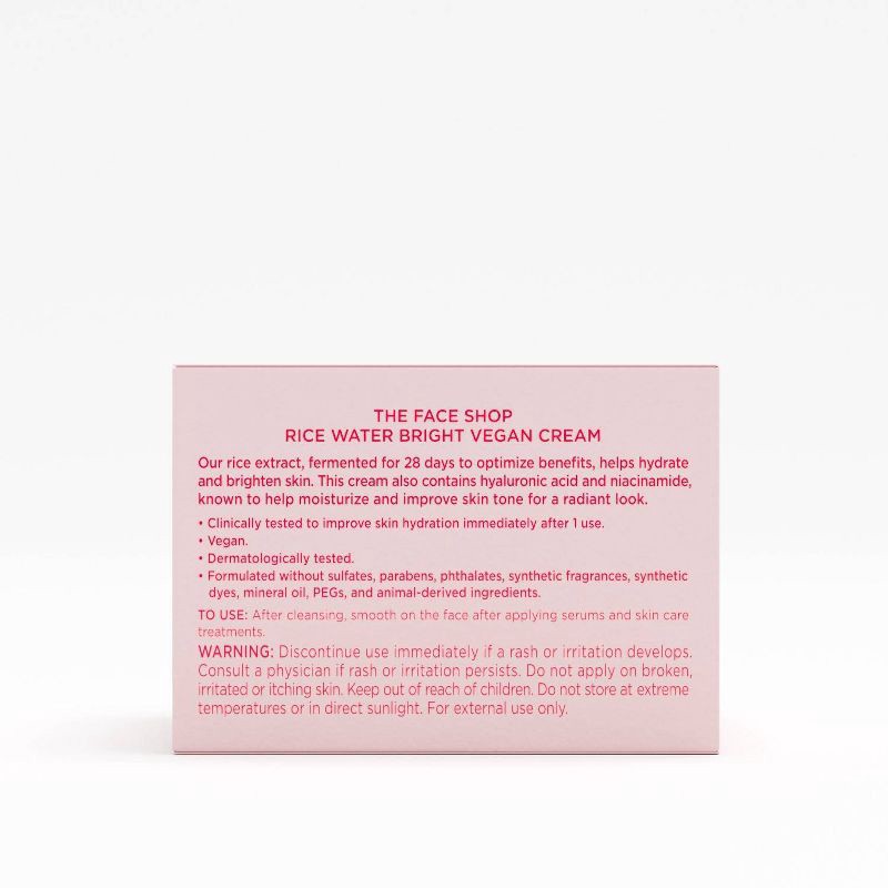 slide 2 of 10, The Face Shop Rice Water Bright Vegan Cream - 1.69 fl oz, 1.69 fl oz